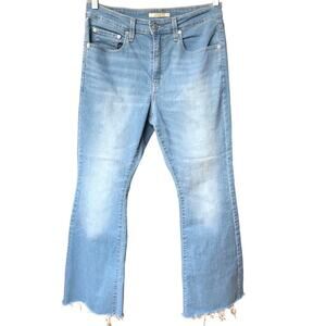 Women's Levi's 726 high rise flare with raw hem sz 31